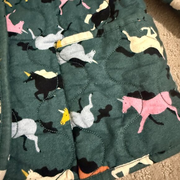 Hanna Andersson Quilted Flannel Unicorn Jacket, size 8 years - Picture 3 of 12
